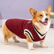 狗狗衣服秋冬季针织毛衣学院风宠物柯基泰迪比熊法斗中小型犬秋季