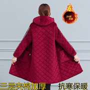 保暖冬季韩版罩衣外套，棉衣加绒加厚时尚，大码工作服女装棉袄长款