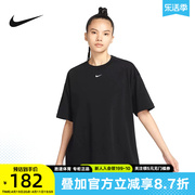 Nike耐克女款T恤夏百搭运动休闲纯棉短袖针织衫DX7911-010