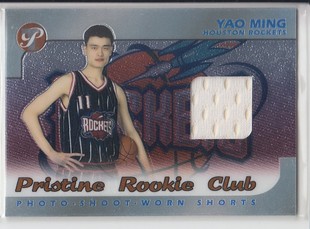 NBA球星卡 2003 Topps Pristine 火箭队 姚明 经典新秀球衣卡