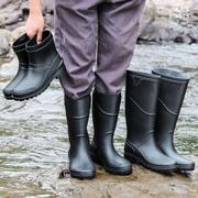 雨低鞋男士加绒鞋棉雨靴子，防水筒中默认hcke筒，冬季加厚套鞋胶防滑