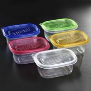 日本长方形塑料带盖一次性餐盒保鲜外卖盒加厚透明快餐打包饭盒子