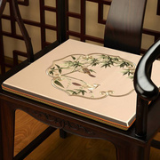 中式餐椅垫红木椅垫圈椅太师椅坐垫仿古实木家具薄款海绵垫子防滑
