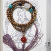 天然星月菩提子手链手串佛珠正月玛瑙天河石黑曜石藏式民族风流苏
