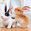 仿真兔子玩偶2023生肖小白兔年吉祥物公仔毛绒玩具娃娃儿童礼物女