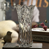 欧式水晶玻璃花瓶厚重家居摆件，鲜花富贵竹插花瓶花器客厅装饰