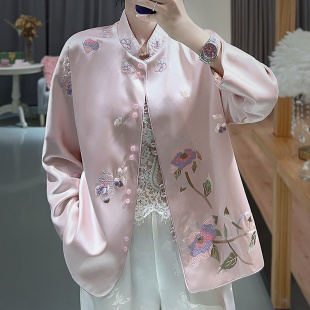 新中式上衣唐装中国风女装，年轻款汉服，2023民族风刺绣高端旗袍外套