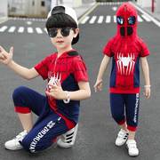 蜘蛛侠的衣服儿童套装奥特曼服装男童角色扮演ospy人紧身衣