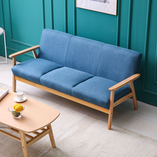 沙发小户型北欧简约现代实木租房椅单人双人三人客厅简易布艺沙发