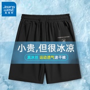 真维斯跑步短裤男夏季2024宽松透气大码冰丝速干男士五分裤X