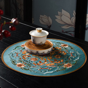新中式刺绣餐垫布艺YG62家用花瓶茶杯垫子防滑盘子垫碗垫茶几垫
