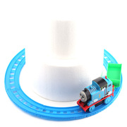 动托马斯火车蛋糕装饰火车头轨道，带车厢声光儿童，生日摆件玩具车饰