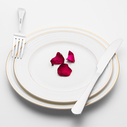 西餐盘牛排盘子骨瓷家用套装欧式创意大利面餐盘平盘陶瓷点心盘