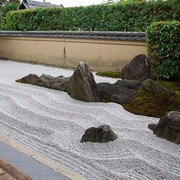 灰色水洗石浅灰色洗米石日式枯山水石子庭院装饰园林灰色砾石石子