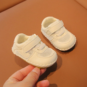 夏季一岁宝宝凉鞋男0-6-12月婴儿学步鞋软底网面婴幼儿鞋子夏款女