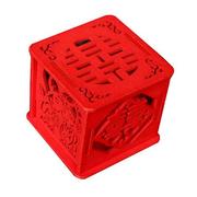 结婚喜糖盒创意，中国风礼糖盒木质糖果，盒子镂空中式z糖果包装盒