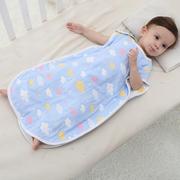 式婴儿童睡袋夏季薄款宝宝空调房护肚睡衣无袖防踢被神器