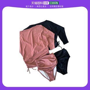 韩国直邮BALIBIKI蝴蝶结褶皱蝙蝠袖防晒衣褶皱细节蝙蝠袖浮潜服