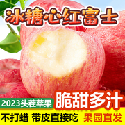 红富士苹果水果新鲜冰糖心应季脆甜多汁苹果应季平果整箱