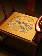 红木椅子坐垫新中式茶椅太师椅圈椅子垫四季通用官帽椅餐椅垫定制