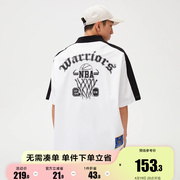 新绫致杰克琼斯春季t恤NBA联名勇士队撞色翻领POLO-SHIRT短袖