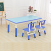 定制育才幼儿园桌椅塑料儿童可升降学习桌幼儿手工桌子宝宝长方桌