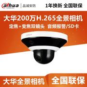 大华200万H.265全景相机红外球一体网络摄像机 DH-PSDW4238S-B120