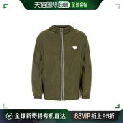 99新未使用欧洲直邮prada 男士 外套夹克衫普拉达风衣军绿色