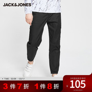 JackJones杰克琼斯奥特莱斯男低腰抽绳束脚百搭休闲多口袋工装裤