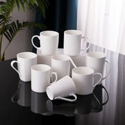 骨瓷陶瓷马克杯简约创意喝水杯家用情侣，咖啡杯子可爱胖杯
