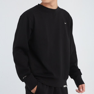 Nike/耐克纯色刺绣LOGO男子运动休闲圆领套头卫衣CK6359