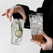 日式木村系列超薄玻璃杯水杯酒杯海波杯柯林杯鸡尾酒杯威士忌杯子