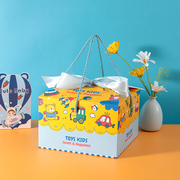 宝宝满月礼盒回礼喜糖盒礼物，袋儿童伴手礼周岁生日蛋糕盒空方盒