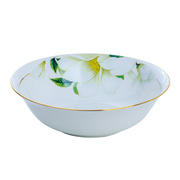 景德镇陶瓷汤碗家用大号带盖 酒店装汤大碗面碗8寸小号北欧日式碗
