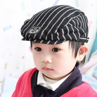 韩系英伦帽子婴儿男宝宝小礼帽，男童绅士帅气贝雷帽时尚潮童鸭舌帽