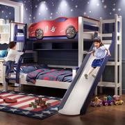 儿童上下铺双层床高低床，男孩母子实木省空间，家具组合床多功能套装