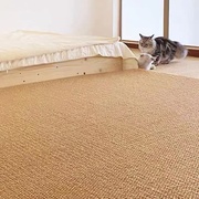 日式仿麻地毯客厅卧室床边榻榻米，家用地垫猫抓垫子圆形定制整铺