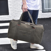 大容量行李袋男士手提旅行包单肩帆布搬家包旅游袋女待产包行李包