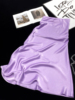 cca紫色包臀裙缎面鱼尾裙子半身裙，中长款仿绸缎小众高腰亮面半裙