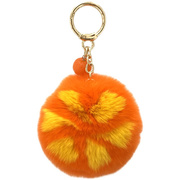 青桔小柠檬真獭兔毛汽车钥匙扣，挂件可爱网红毛绒水果书包挂饰