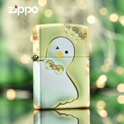 zippo打火机正版 -膨胀小黄鸭- 个性彩印火机情人节