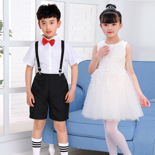 女童连衣裙夏装2021小女孩洋气，儿童礼服公主裙，蓬蓬纱白色裙