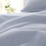 纯棉老粗布床单厚款床纯色，床单单件三件套全棉被罩双人被套四件套