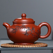 紫砂壶宜兴名家纯全手工原矿大红袍，掇只茶壶，送礼家用功夫茶具