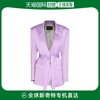 香港直邮潮奢hebestudio女士，lover淡紫色粘胶纤维西装外套