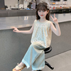 女童夏装2025新款套装儿童洋气时髦休闲牛仔两件套夏季女孩薄款潮