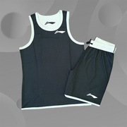 李宁CBA比赛套装篮球训练服双面穿篮球背心运动球衣AATR083