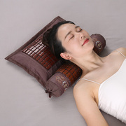 颈椎枕荞麦圆柱护颈椎睡觉专用艾草助睡眠硬枕头单人缓解修复枕芯