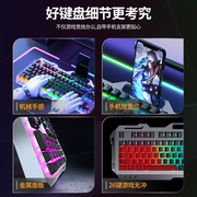 雷蛇真机械手感键盘鼠标套装有线电竞游戏M专用键鼠无线电脑台式
