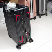 拉杆箱旅行箱行李箱，pc+abs铝框箱维修配件防磨脚钉支架角泡钉腿子
